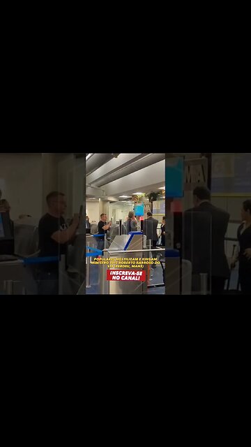 MINISTRO DO STF HOSTILIZADO AO EMBARCAR EM VOO #brasil #stf #shorts