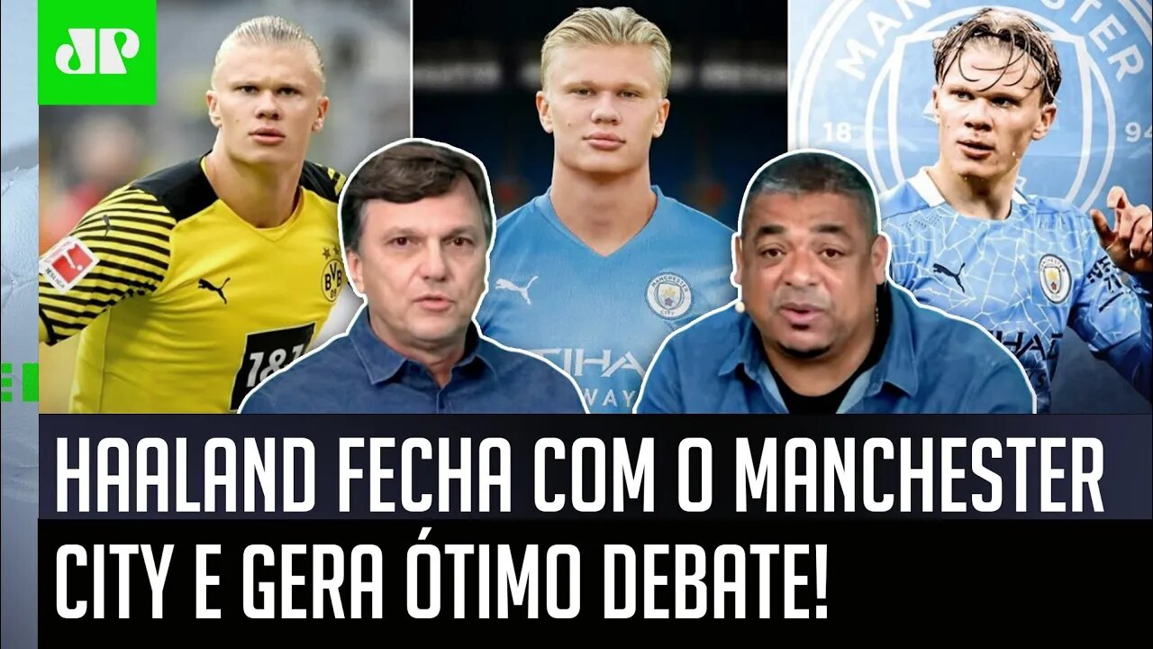 "O Haaland foi ANUNCIADO pelo Manchester City! Esse cara é..." Mauro Cezar e Vampeta ANALISAM!