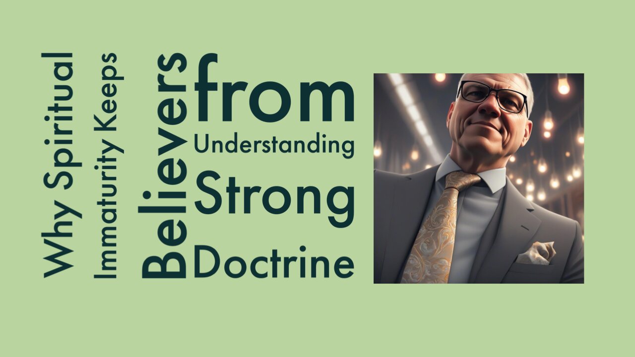 Why Spiritual Immaturity Keeps Believers from Understanding Strong Doctrine