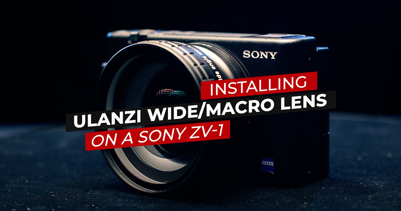 Ulanzi WL-1 Wide Macro Lens Install on Sony ZV-1 (And bonus Lensmate removal)