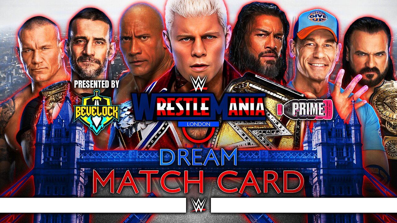 WWE WrestleMania London - Dream Match Card [v2]