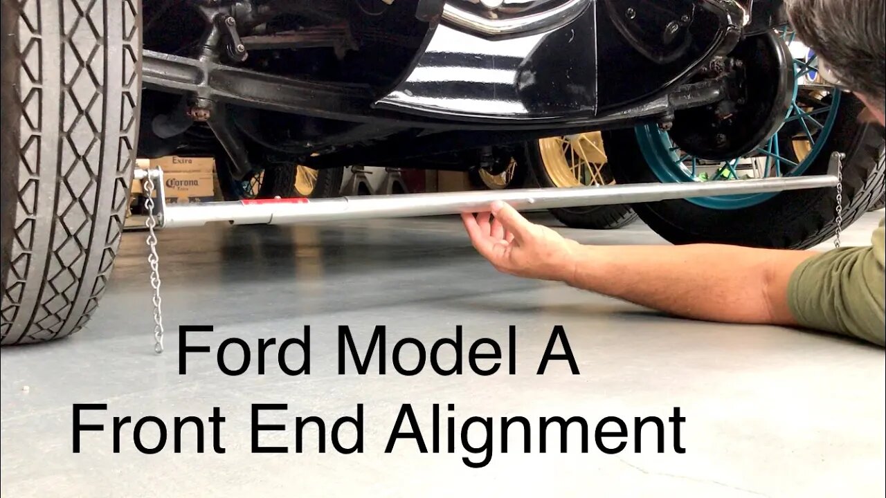 How to align Ford Model A Front End. How to use a Toe-In Gauge