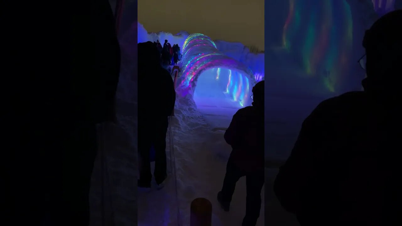 A CASTLE MADE OF ICE!!!! Minnesota Winter Wonderland Ice Castles Part 7