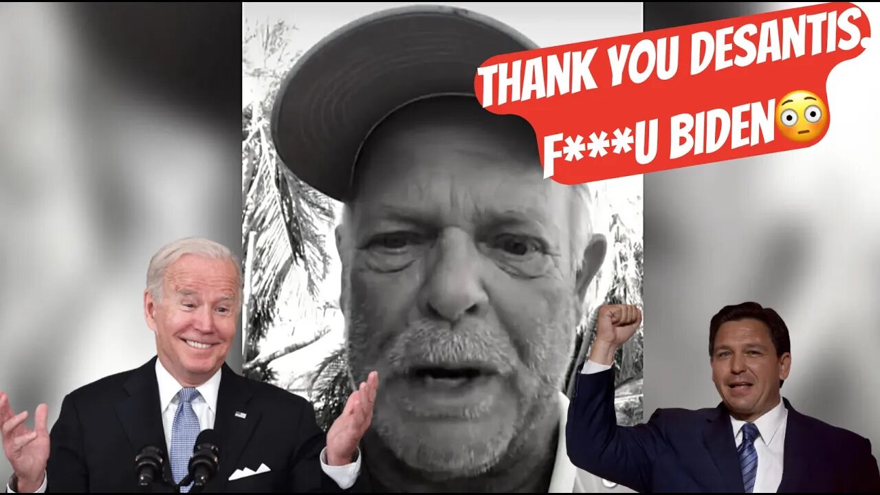 "Thank You DeSantis 😲.. F** You Joe Biden 😳" Florida Man In Tears Praised Gov.DeSantis For his Help.