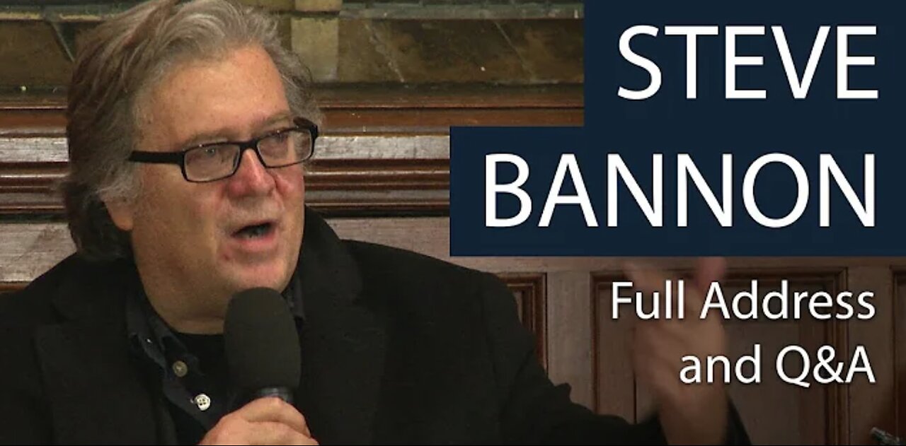 BANNON SATURDAYS: Steve Bannon | Full Address and Q&A | Oxford Union