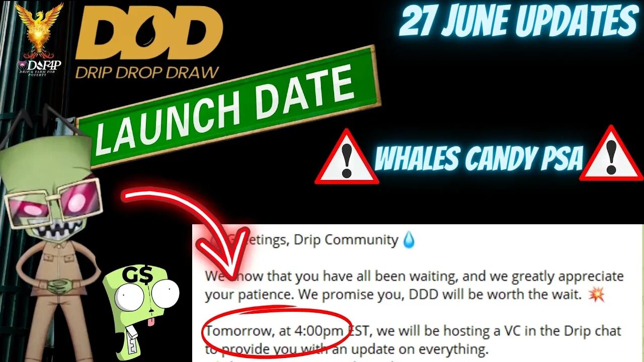 Drip Network latest DDD updates 27 June 23 Whales Candy Alert