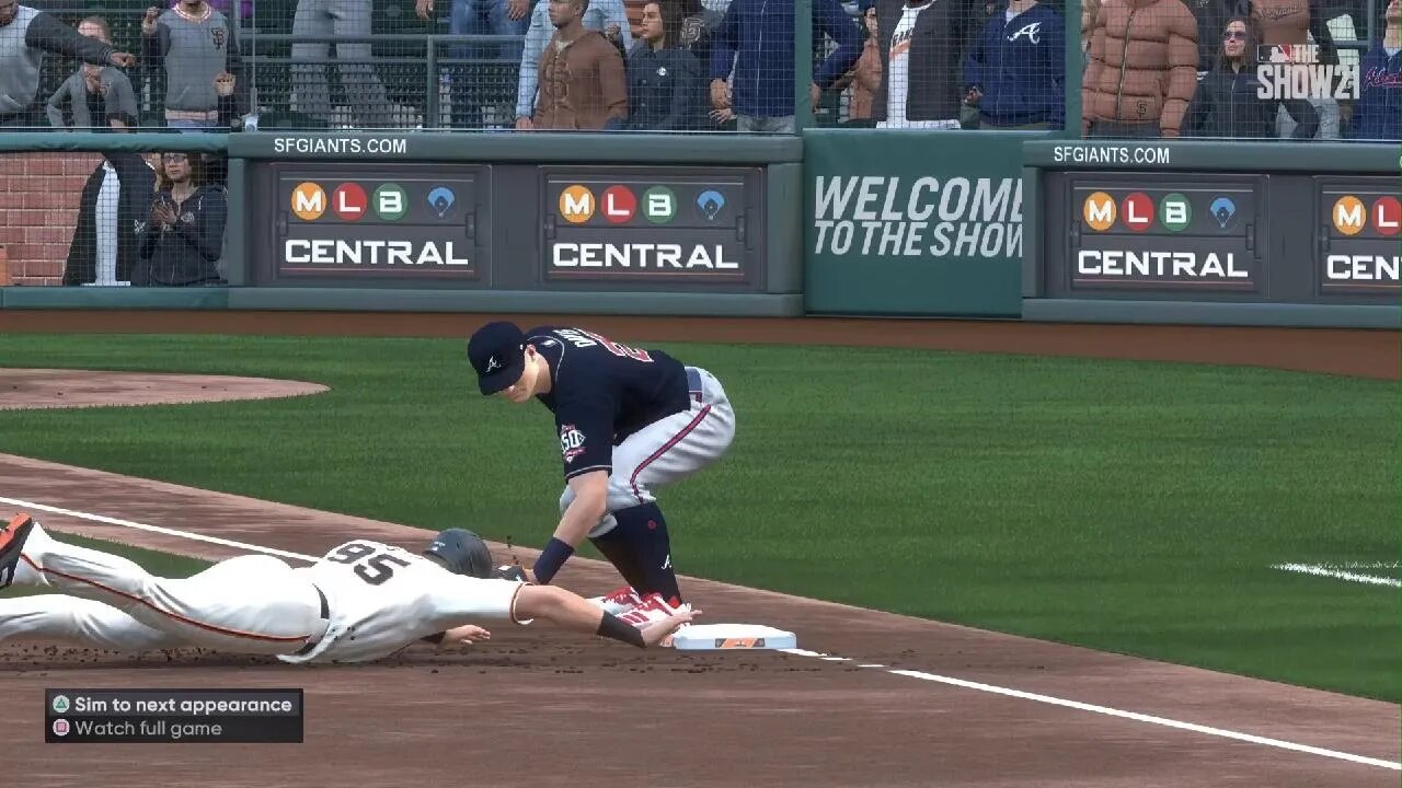 MLB The Show 21 RF assisted to 3rd