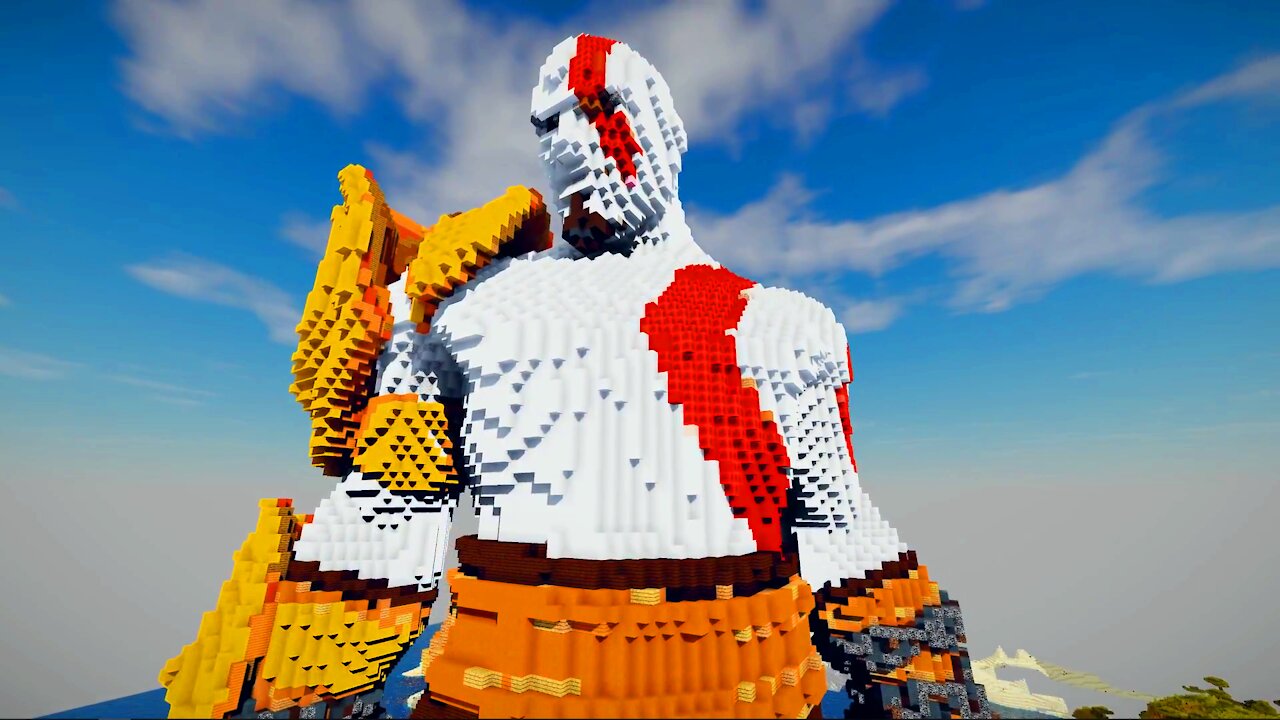 Minecraft Kratos, God of War Build Schematic