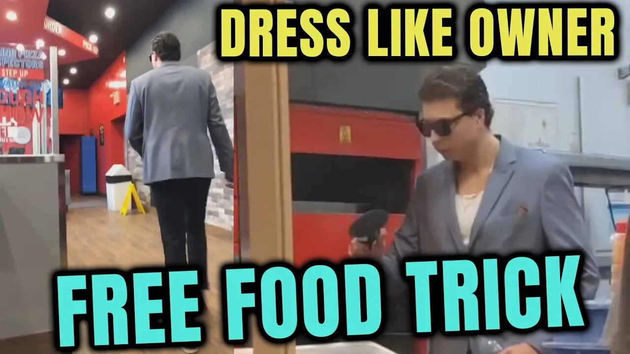 🍕Free Food Trick - Dress as the Owner🍕