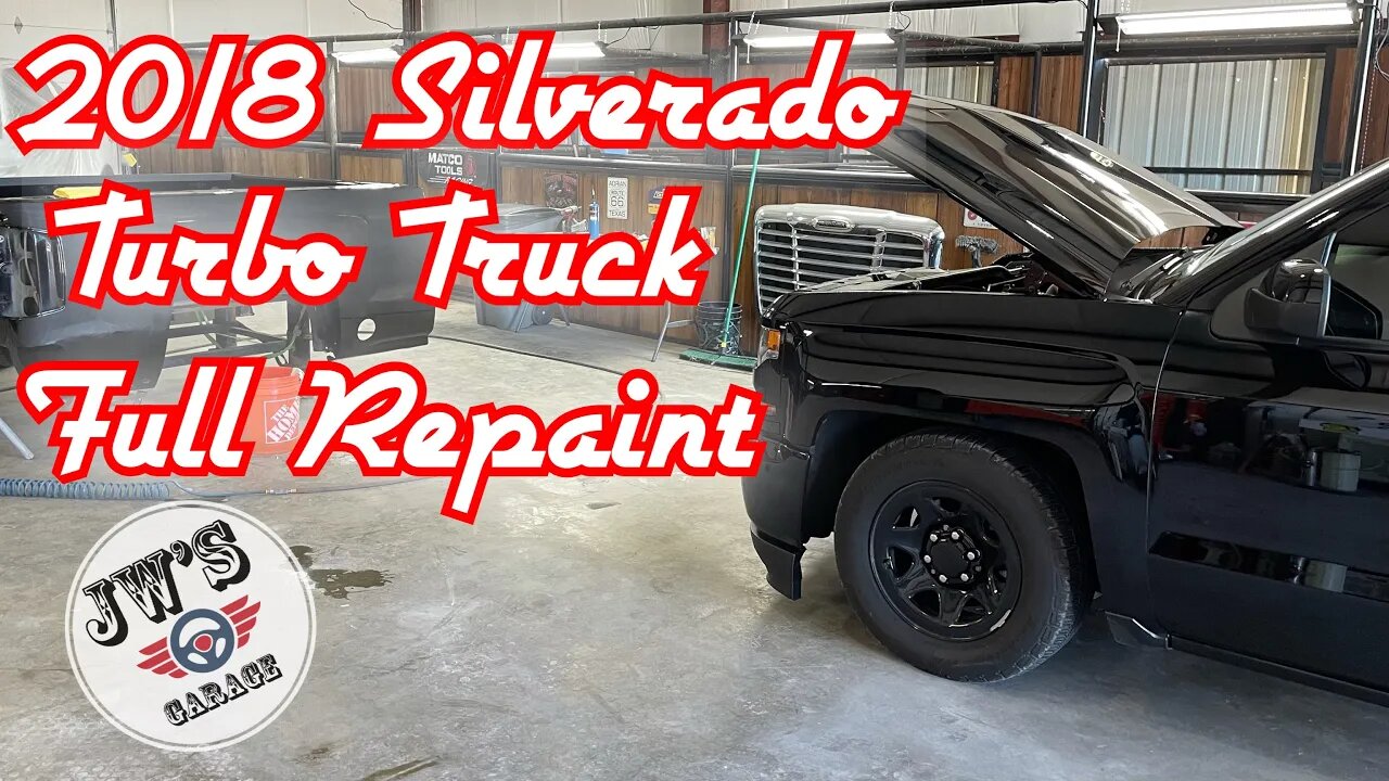 Walkaround tour & repainting a Silverado turbo street truck my fav color! Black