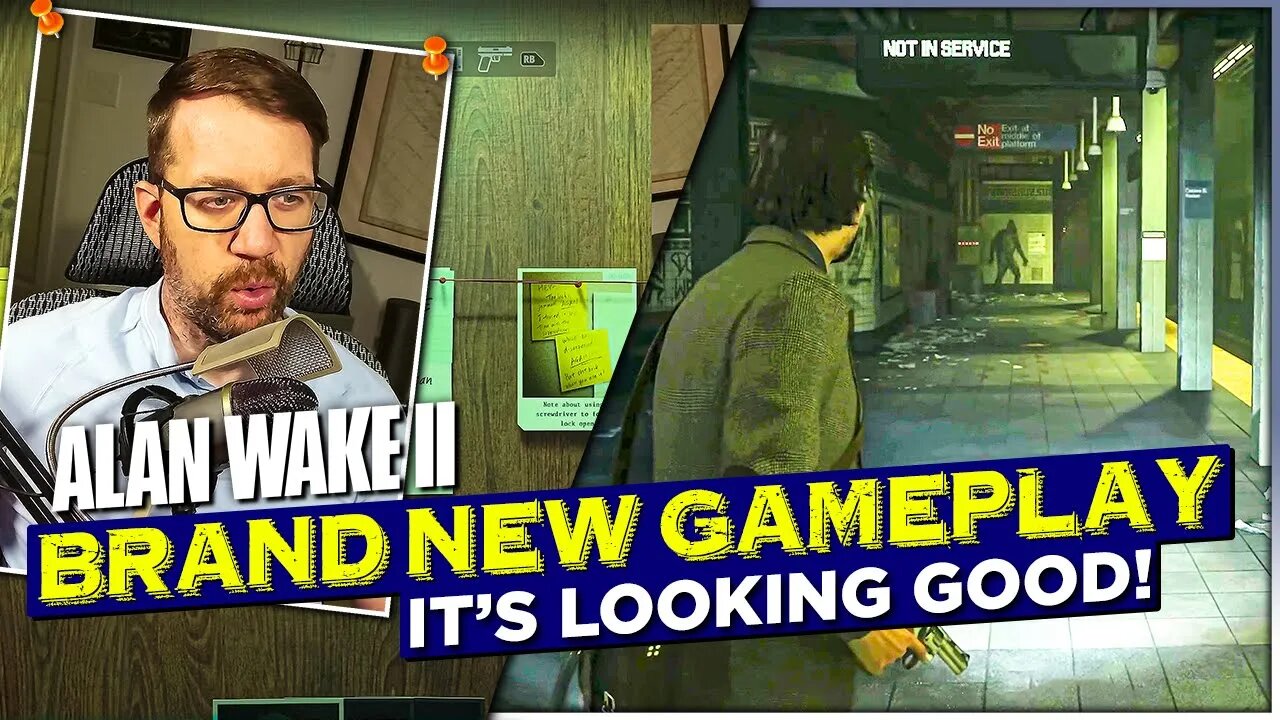 NEW Alan Wake 2 Gameplay Exclusive Preview Reaction