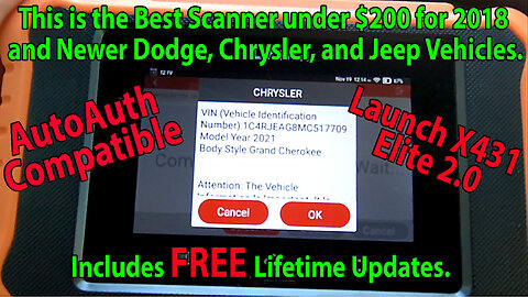 Is this the Best Sub $200 Scan Tool for 2018 and Newer Dodge, Chrysler, and Jeep? AutoAuth FCA.