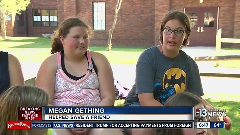 Girl uses technique from The Hunger Games to rescue friend