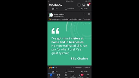 Smart Meters adverts on facebook