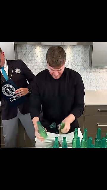MrBeast's Epic Bottle Head Smashing World Record Attempt