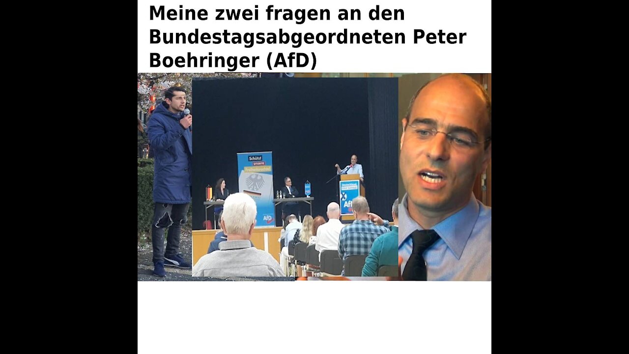 Meine zwei Fragen an den Bundestagsabgeordneten Peter Boehringer (AfD)