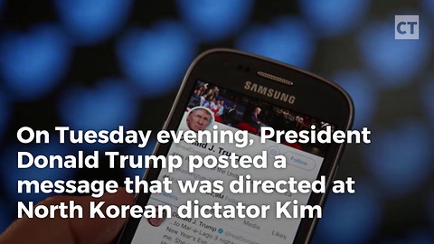 Trump Uses Twitter To Threaten Kju With Red Button