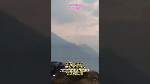 puncak penanggungan terbakar? gajah mungkur 11082023