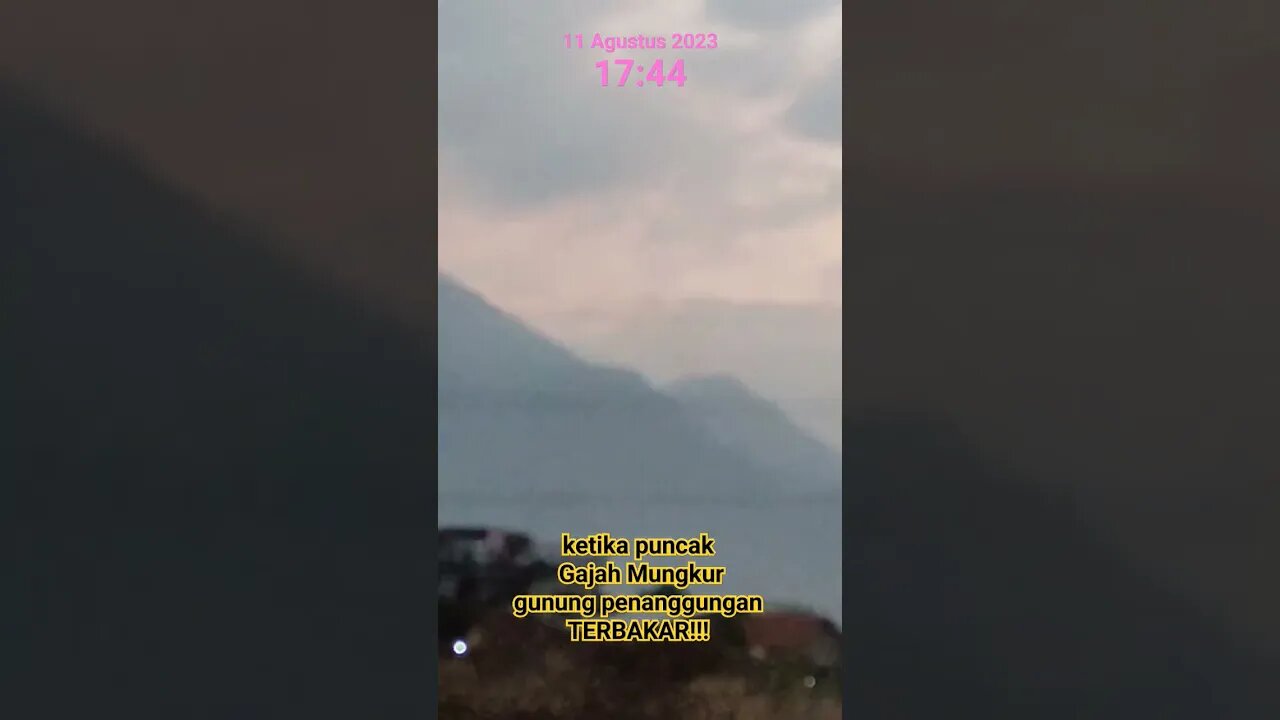 puncak penanggungan terbakar? gajah mungkur 11082023