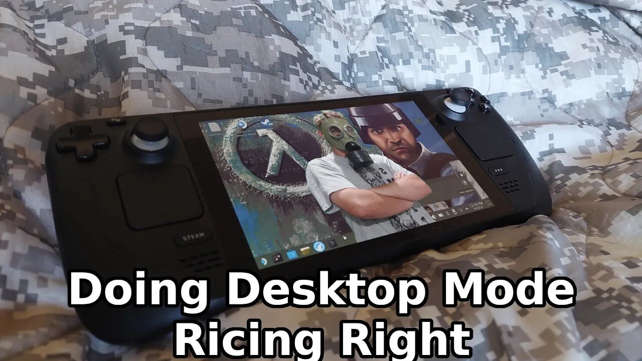 How Do You Rice Your Steam Deck Desktop? This Time in Proper 58 FPS