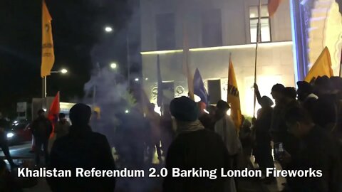Khalistan Referendum Barking London Fireworks