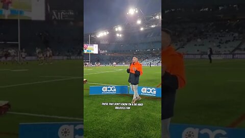 Addressing The Crowd At The Bulldogs Game #nrl #shorts