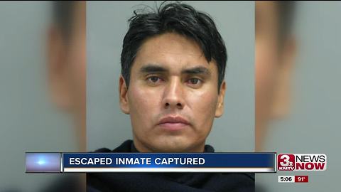 Escaped inmate taken into custody in Iowa