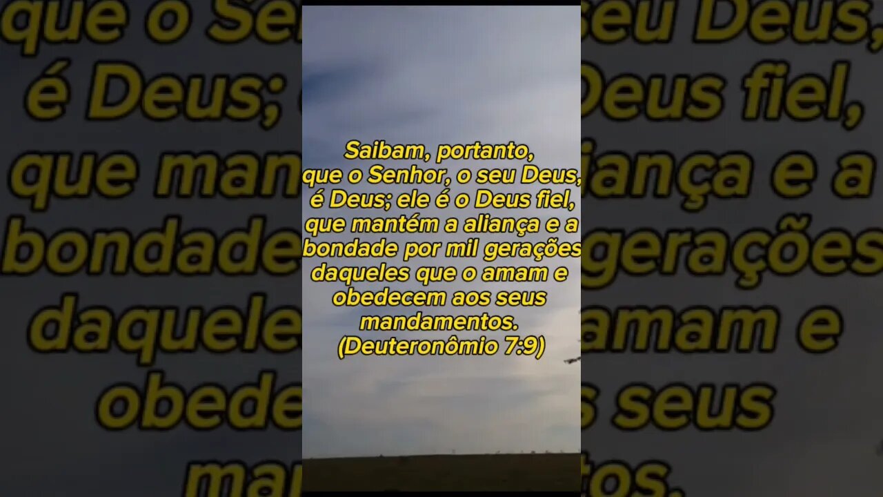 Deuteronômio 7:9 #shorts