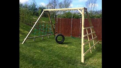 Kids Wooden Swing Sets