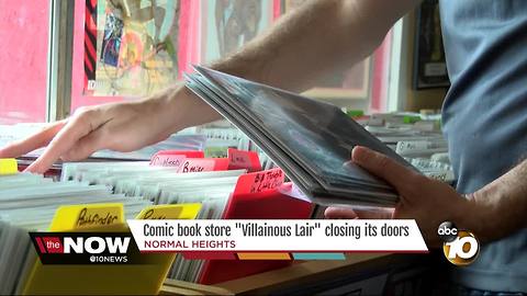 "Villainous" comic book store suffers defeat