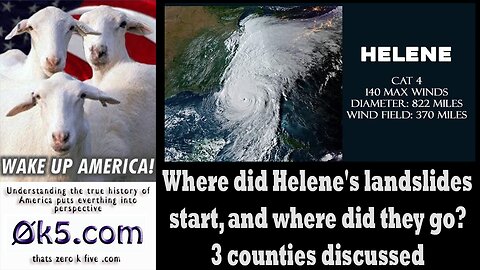 Where did Helene's landslides start, and where did they go 3 counties discussed