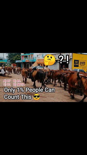 Can you count the bulls?! Only 1% people can Count this.