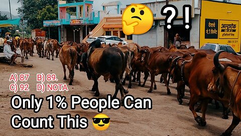 Can you count the bulls?! Only 1% people can Count this.