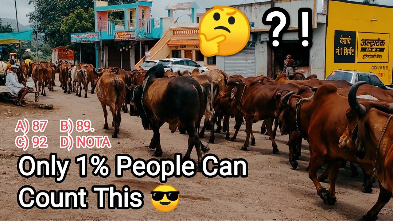 Can you count the bulls?! Only 1% people can Count this.