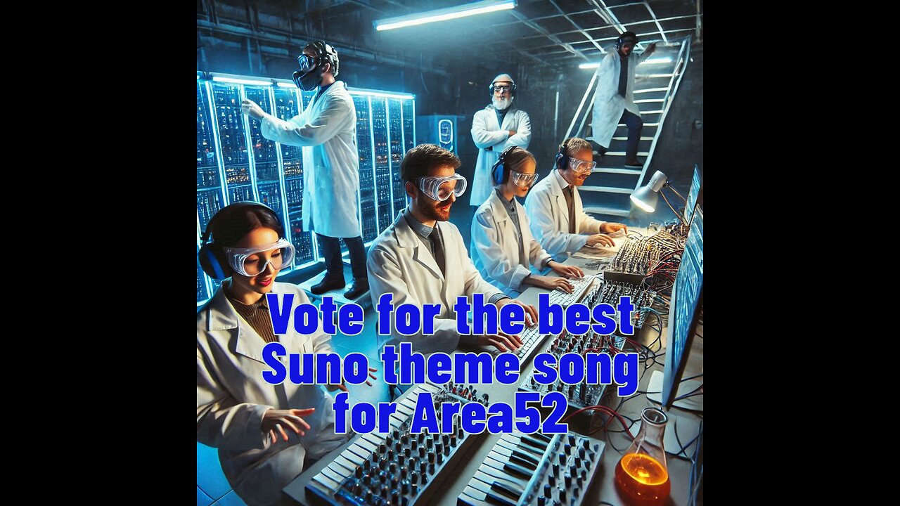 "Vote for the best Suno theme song for Area52" Live Stream