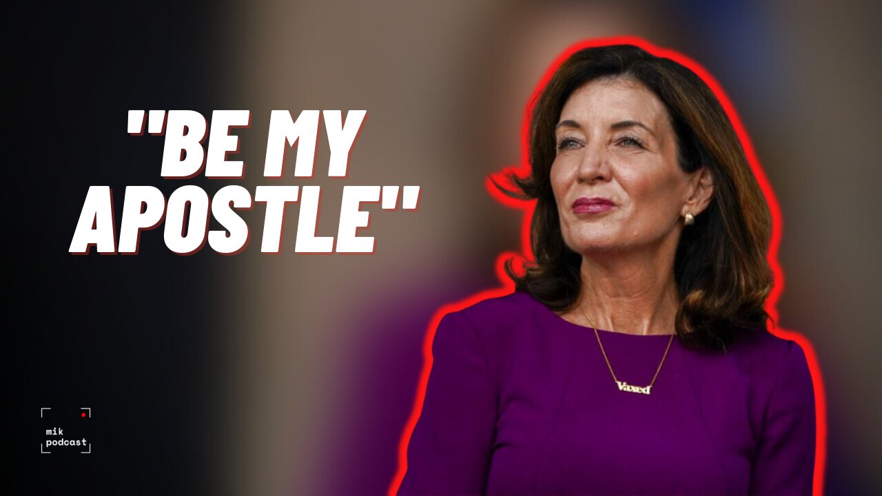 CRINGE ALERT... NY Governor, Kathy Hochul: "Be My Vaccine Apostle"