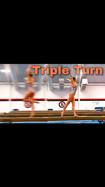 Triple Turn on Balance Beam | Whitney Bjerken