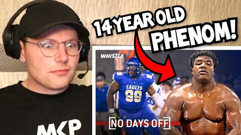 Rugby Player Reacts to The World's LARGEST 14 Year Old Football Player!