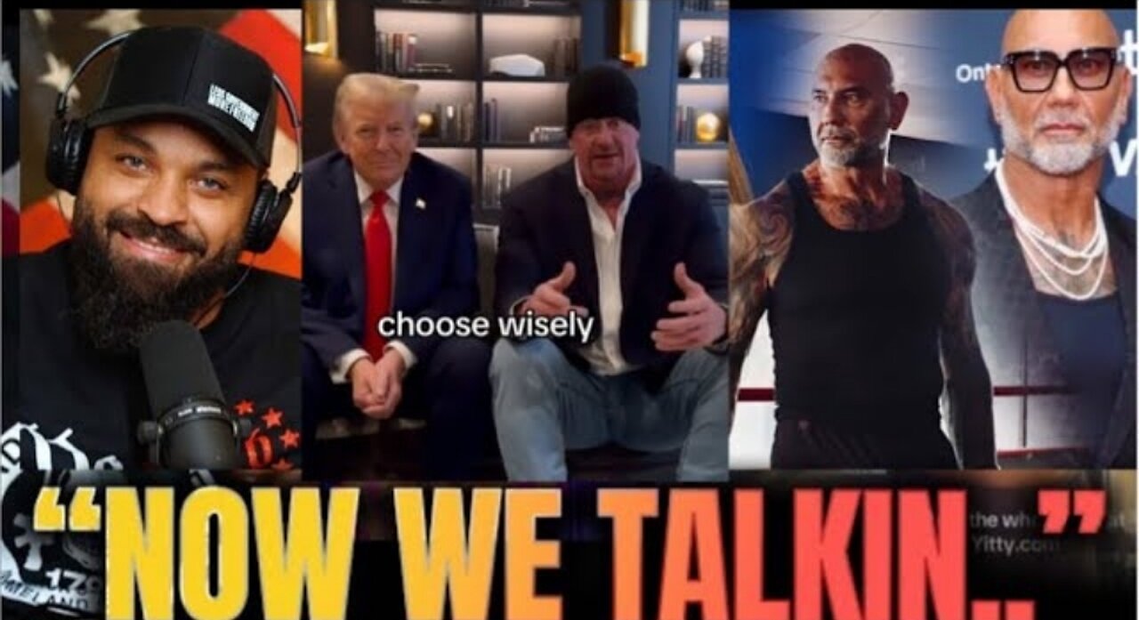 Trump and The Undertaker Respond to Whiny Kamala Supporter Dave Bautista!