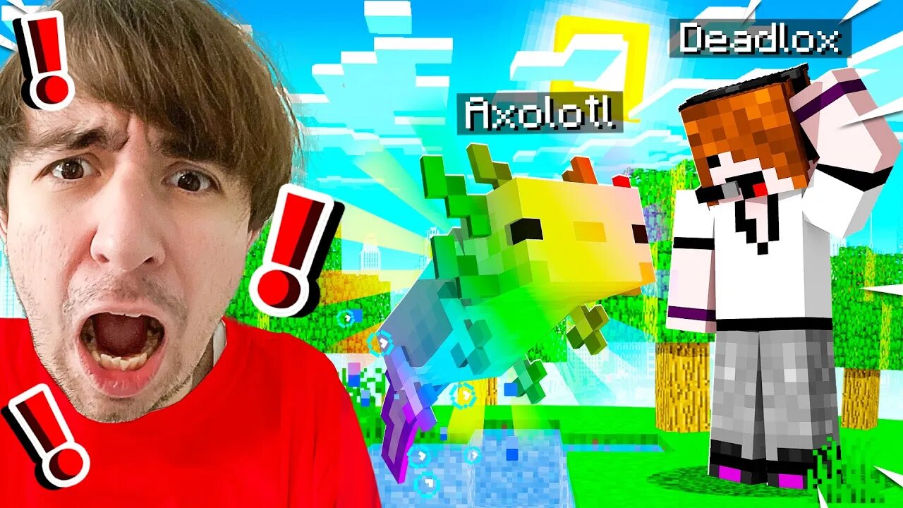 Trolling With CUSTOM Axolotls - Minecraft