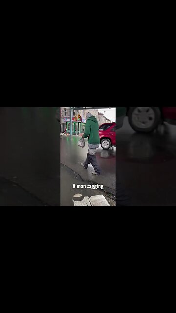 A man sagging in Kensington