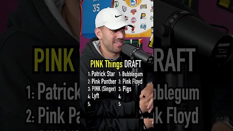 The PINK THINGS Draft!! What Picks Did We Miss?! #shorts