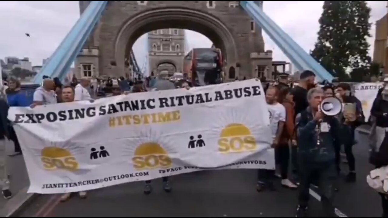 Protest in London : Satanic Ritual Abuse of children