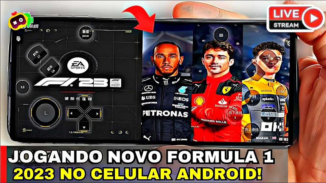 F1 23 e FINAL FANTASY 15 jogando no celular Android via Frango Games 📱🎮