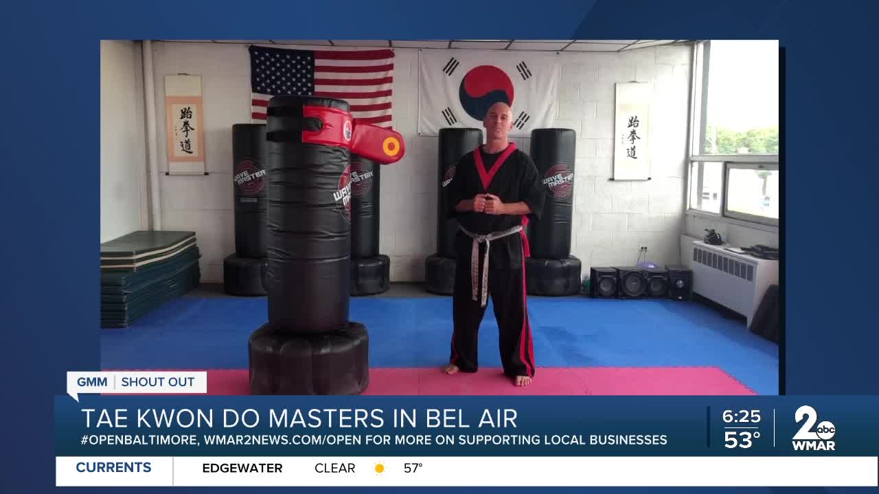 Tae Kwon Do Masters in Bel Air says "We're Open Baltimore!"