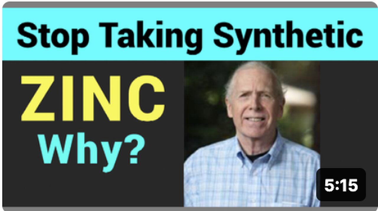 Synthetic ZINC and Neuro-damage? Morley Robbins