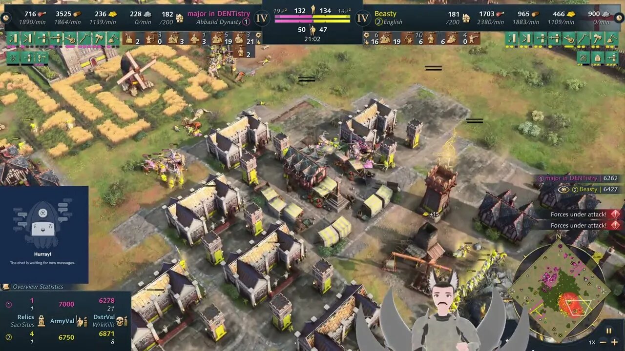 major in DENTistry (Abbasid Dynasty) vs Beasty (English) || Age of Empires 4 Replay