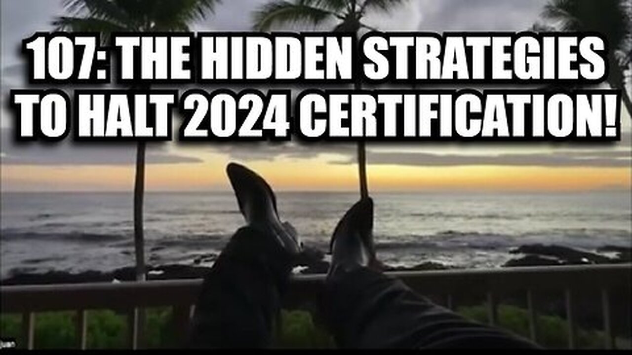 New Juan O Savin ~ The Hidden Strategies to Halt 2024 Certification!