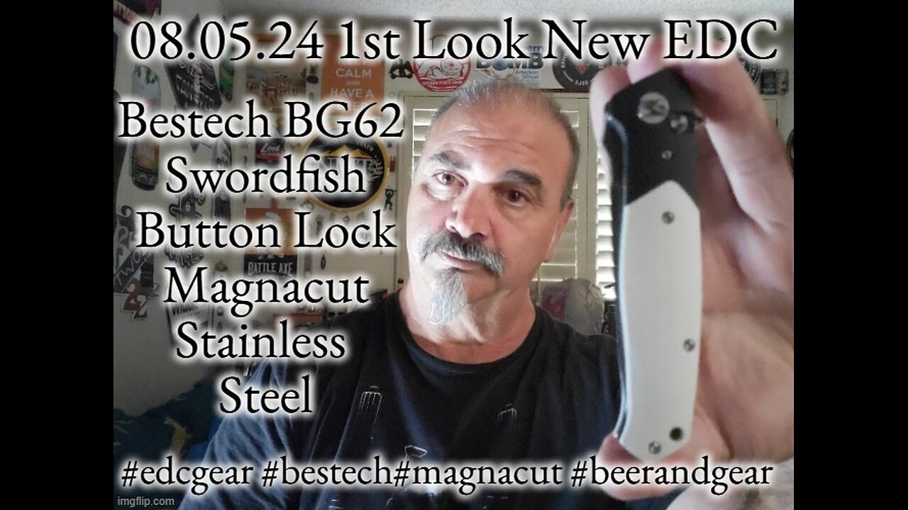 08.05.24 First Look: Bestech Swordfish Button Lock EDC Magnacut Stainless Steel