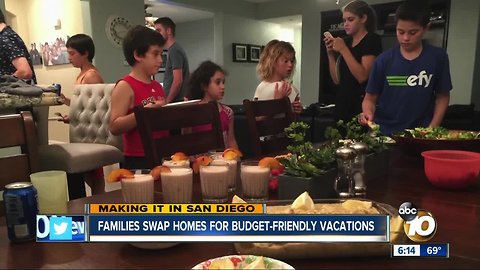 Families swap homes for budget-friendly vacations